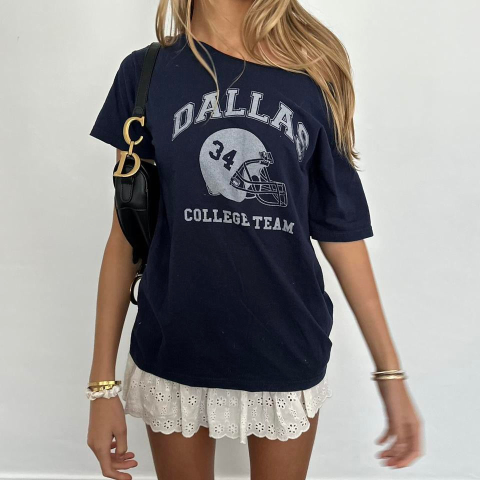 Vintage 90’s Dallas college team off the shoulder tee