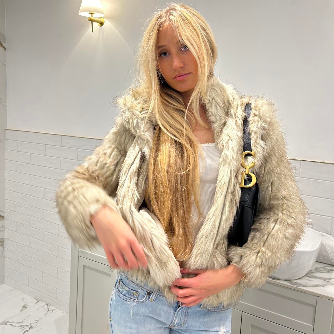 Vintage 2000’s faux fur jacket