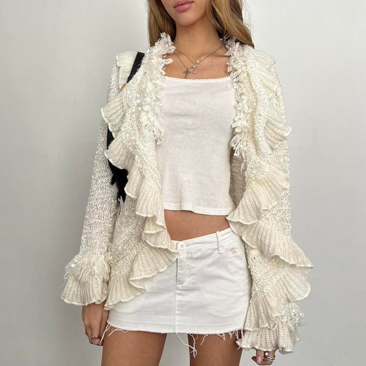 Vintage frilly cardigan