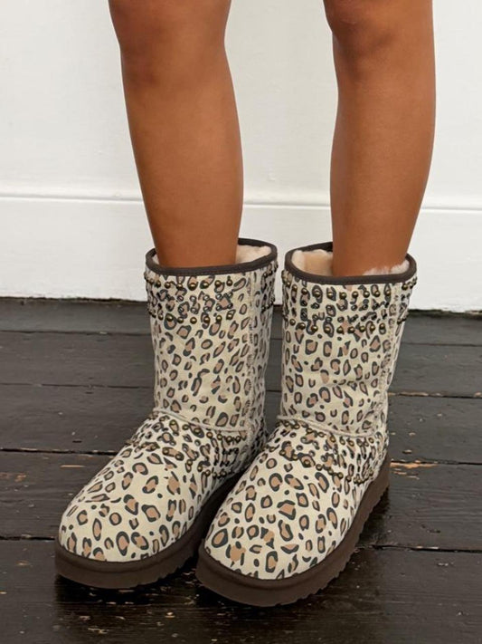 Vintage 2010 Jimmy Choo leopard print X Ugg boots