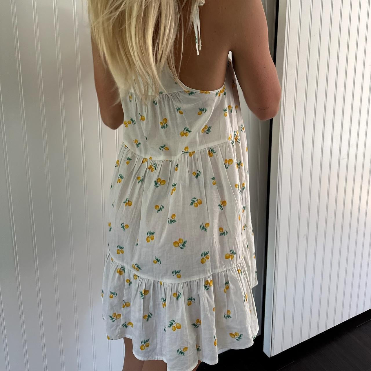 Vintage 90’s rare Victoria’s Secret lemon print dress