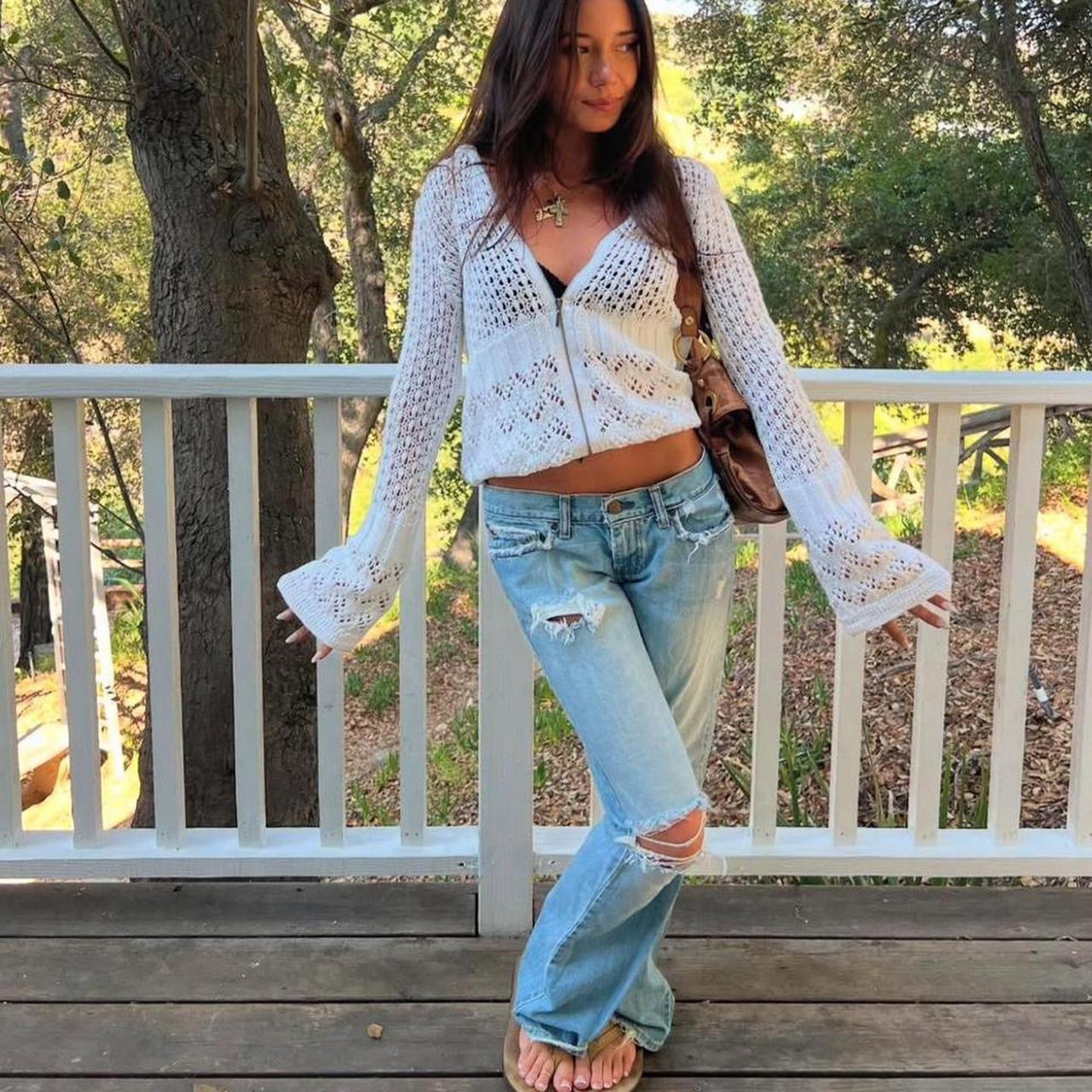 Vintage Abercrombie and Fitch 2000’s bootcut blue jeans