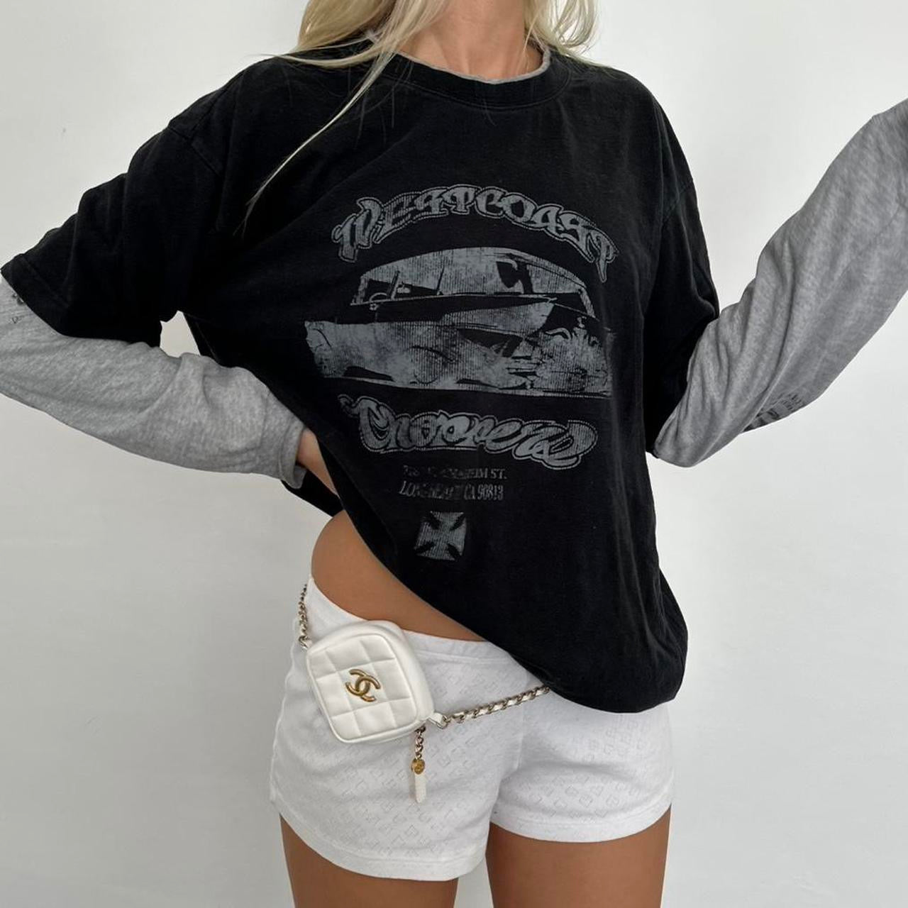 Vintage 2000’s west coast choppers double layered T-shirt