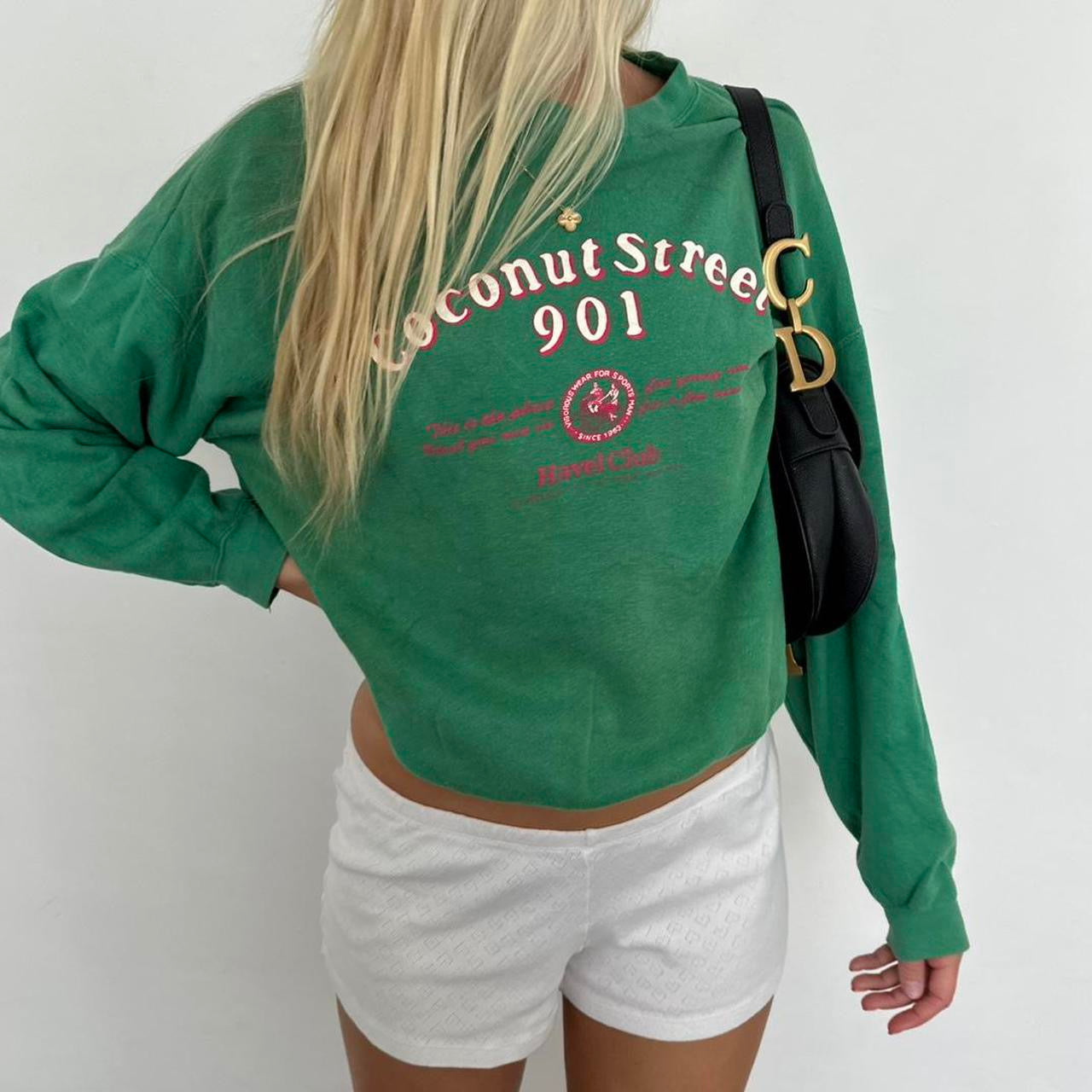 Vintage 2000’s green coconut street sweatshirt