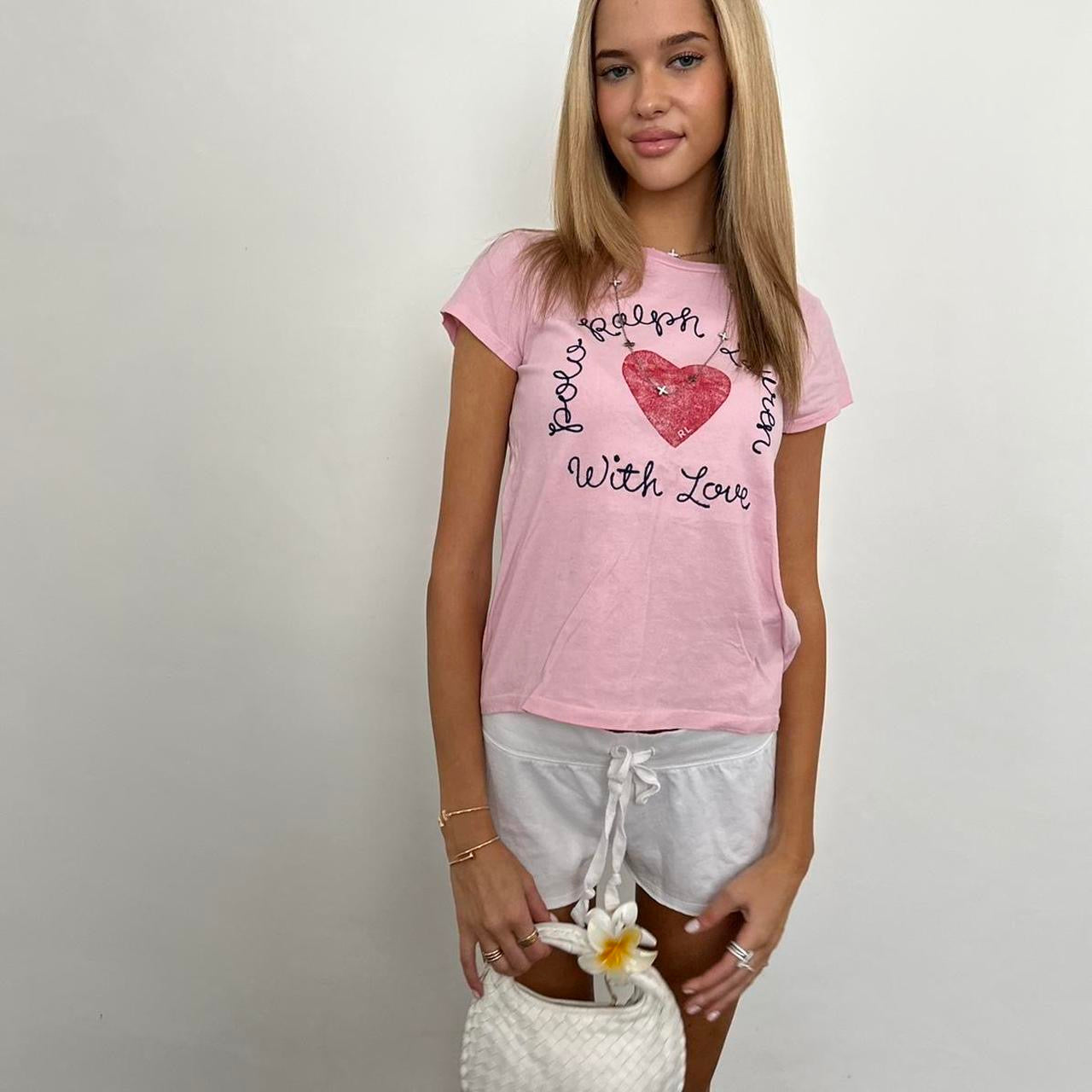 Vintage Polo Ralph Lauren heart baby tee