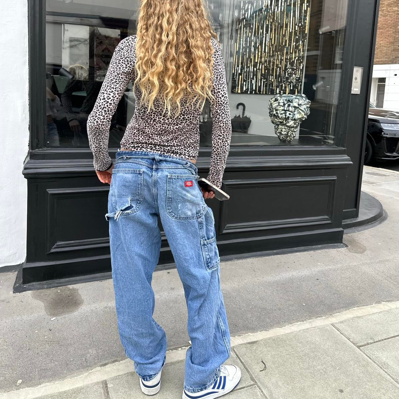 Vintage Dickies blue wash carpenter jeans