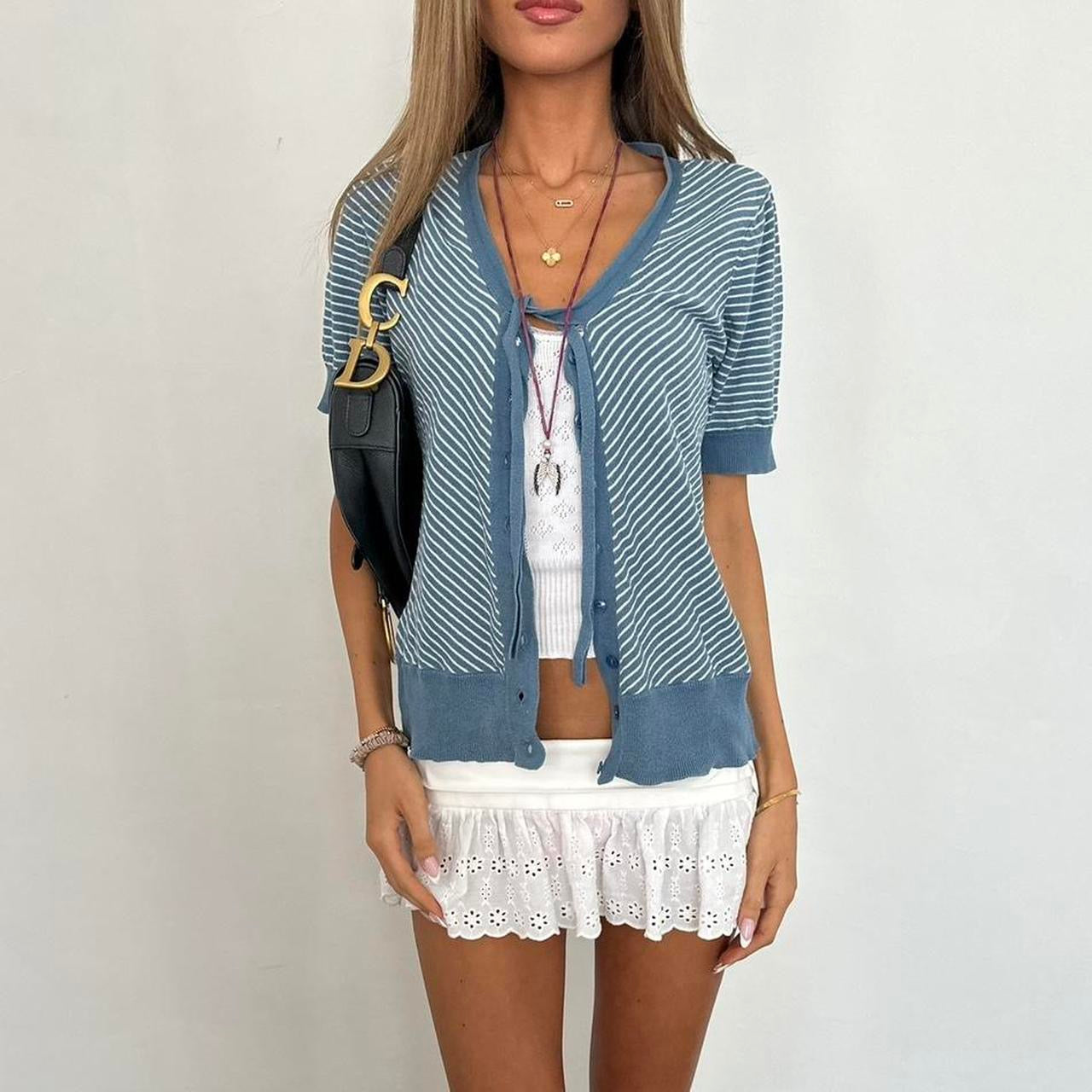 Vintage 2000s striped layering top