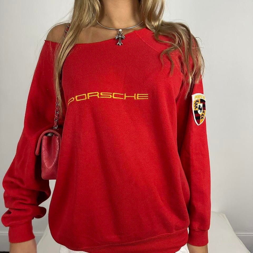 Vintage 90’s Porsche red sweatshirt