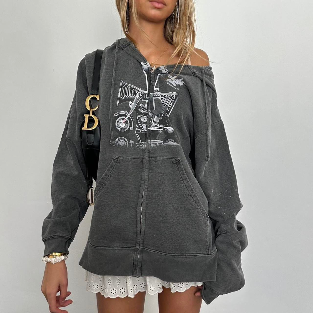 Vintage 90’s West Coast Choppers grey hoodie