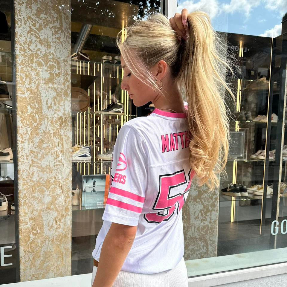 Vintage 90’s pink and white jersey top