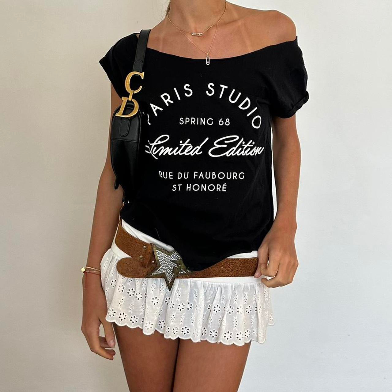 Vintage Paris Studio graphic top