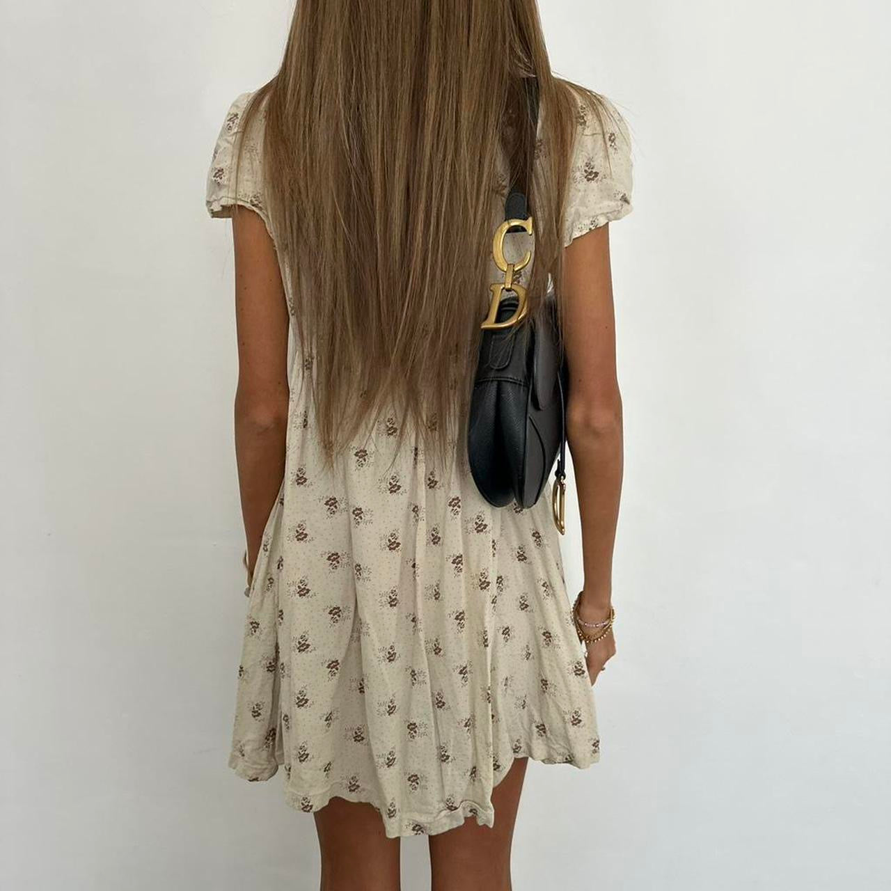 Vintage 00s Ralph Lauren country floral print mini dress