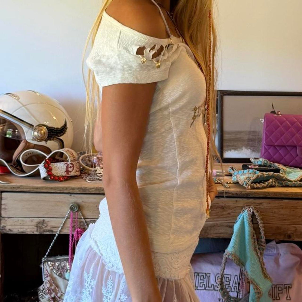 Vintage 00s luxury design knit top