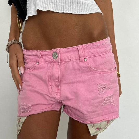 Vintage 2000’s pink denim shorts
