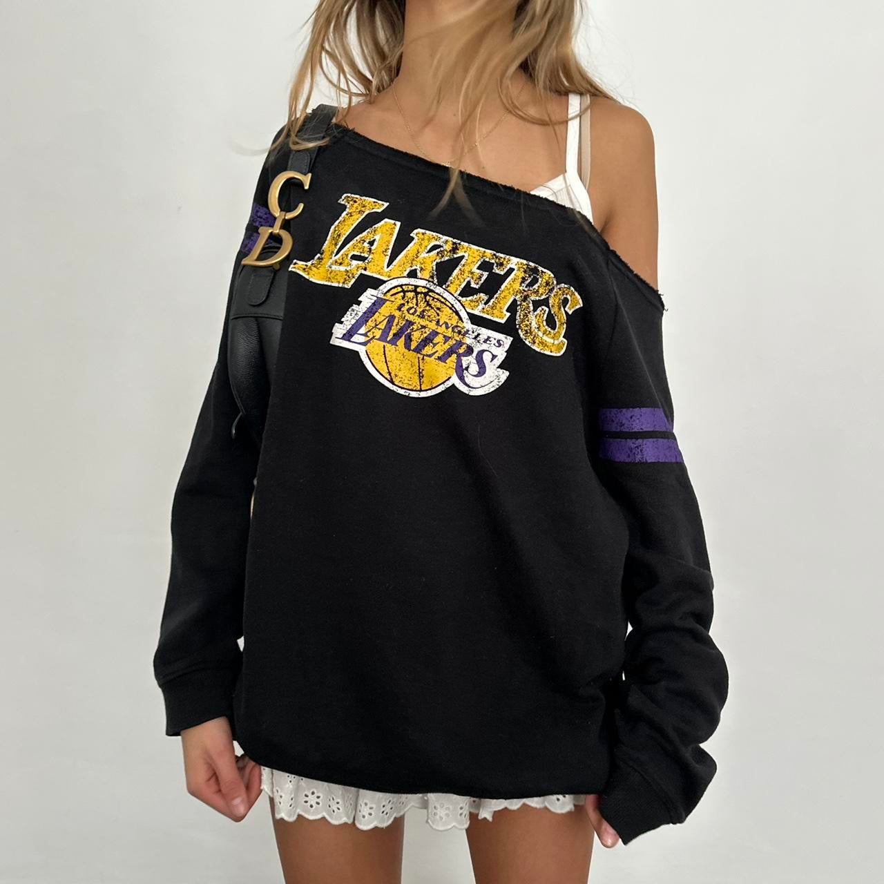 Vintage Lakers off the shoulder sweatshirt