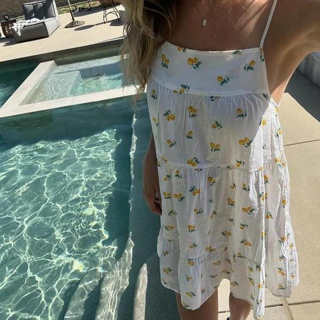 Vintage 90’s rare Victoria’s Secret lemon print dress