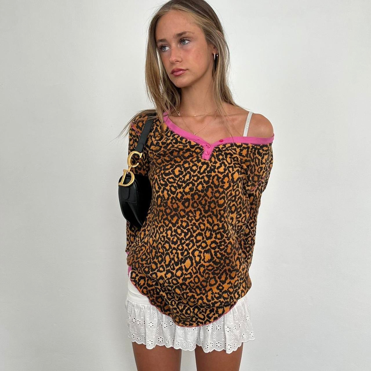 Vintage Victoria’s Secret leopard print long sleeve top