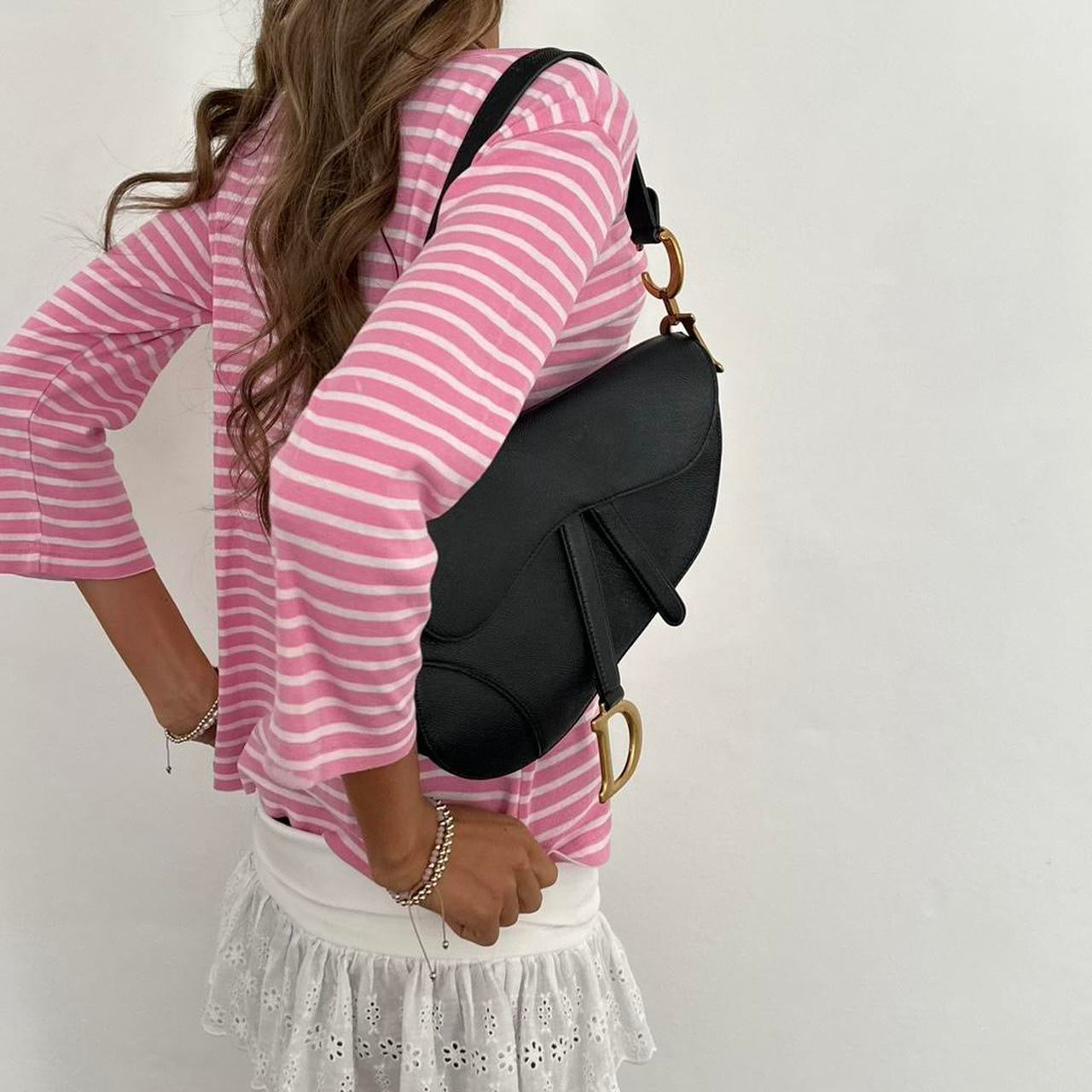 Vintage pink stripe top