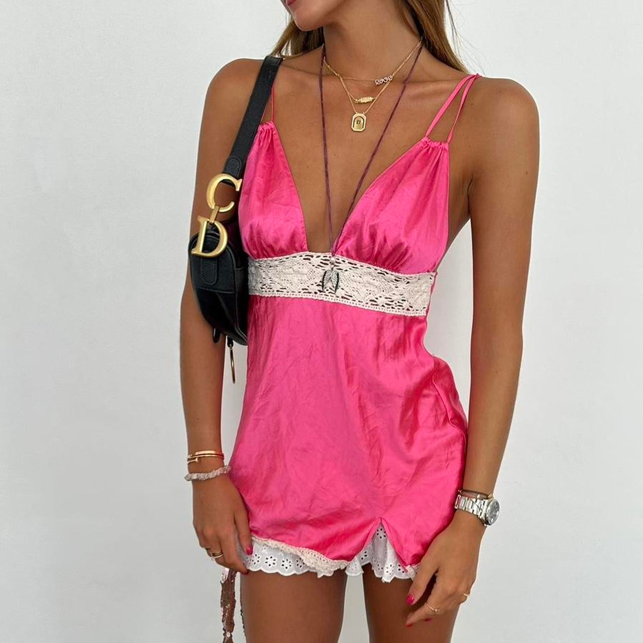 Vintage Victoria’s Secret pink lace babydoll top