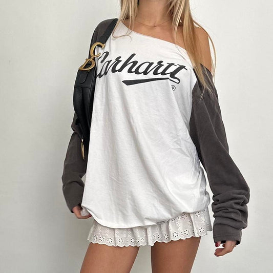 Vintage Carhartt off shoulder top