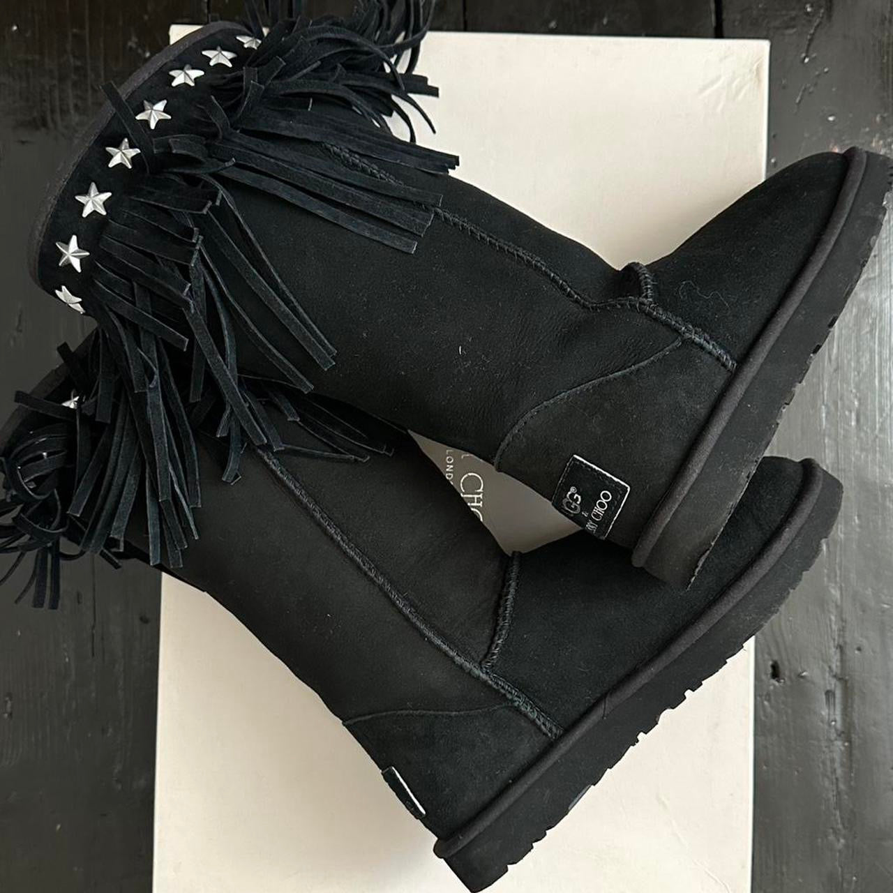 Vintage black 2010 Jimmy Choo X Ugg boots