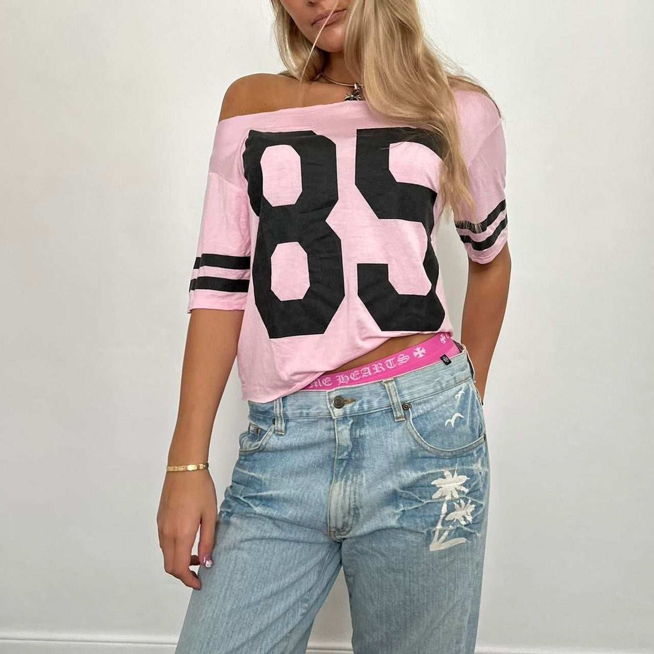 Vintage pink jersey top