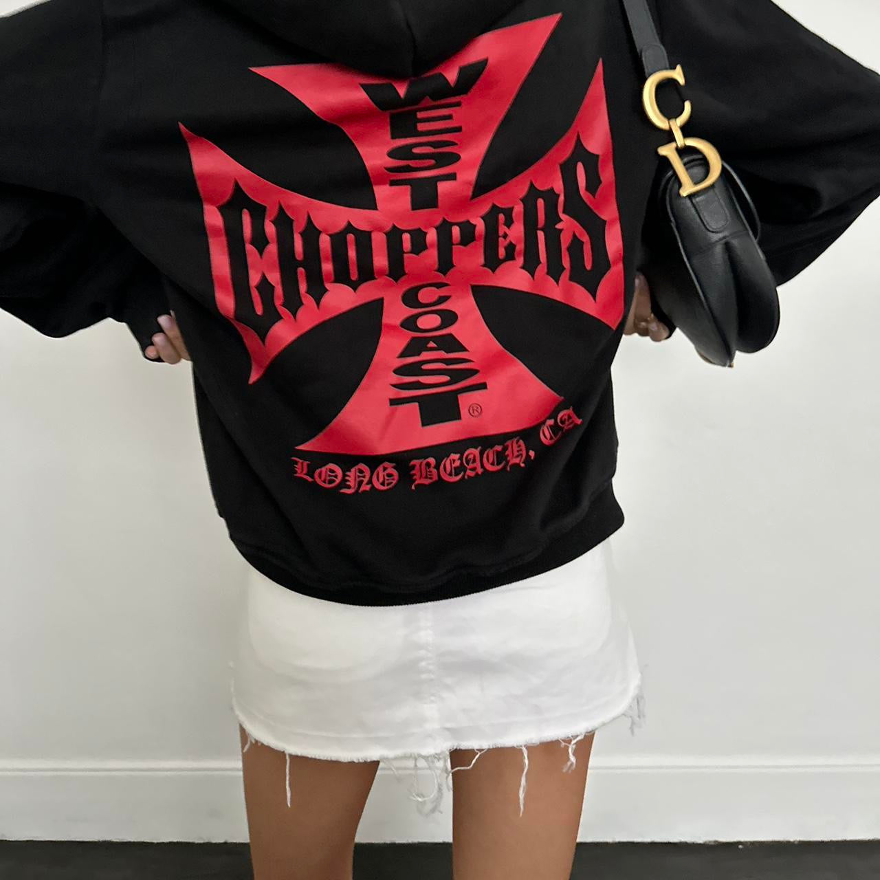 Vintage RARE Choppers black and red hoodie ♡