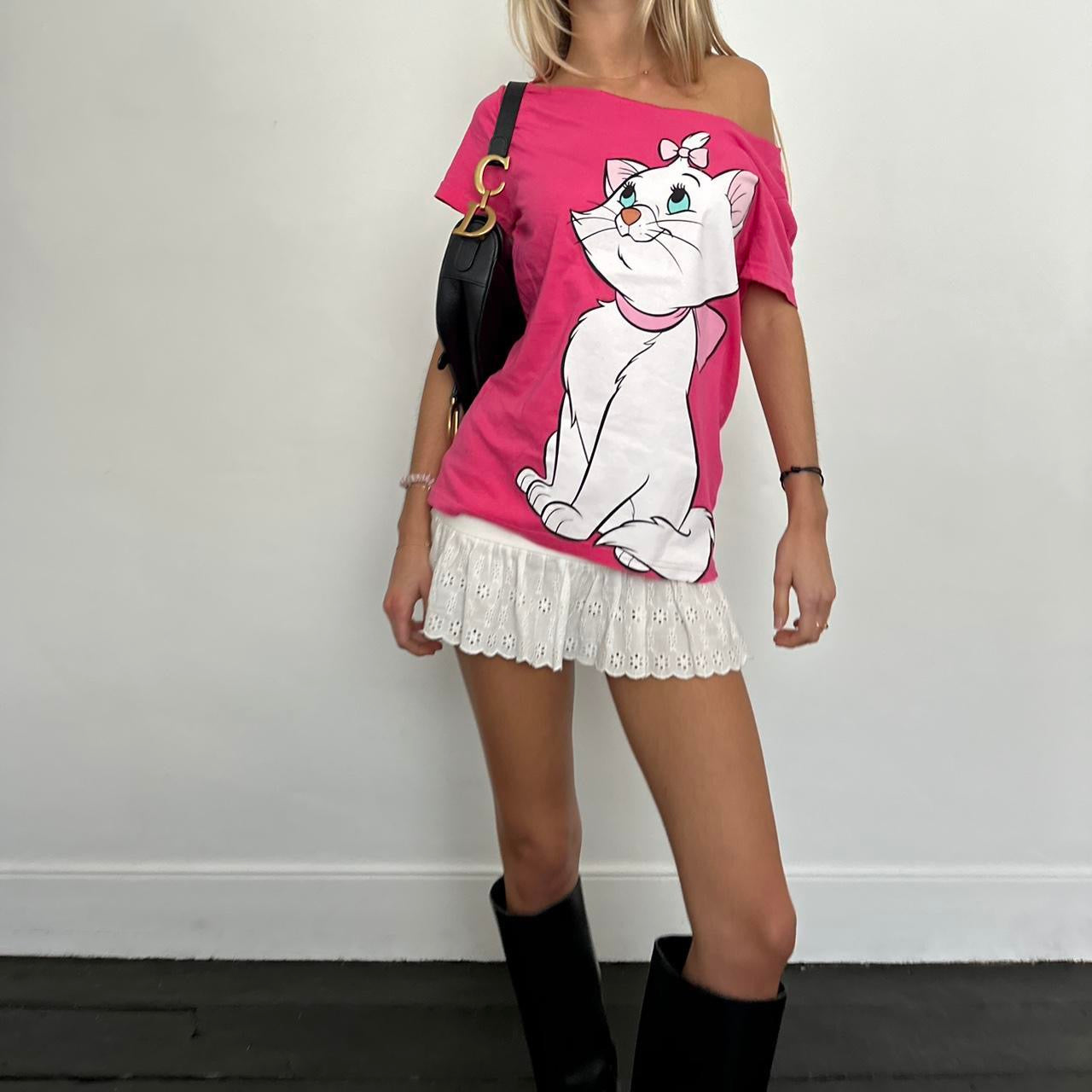 Vintage Aristocats off the shoulder tee