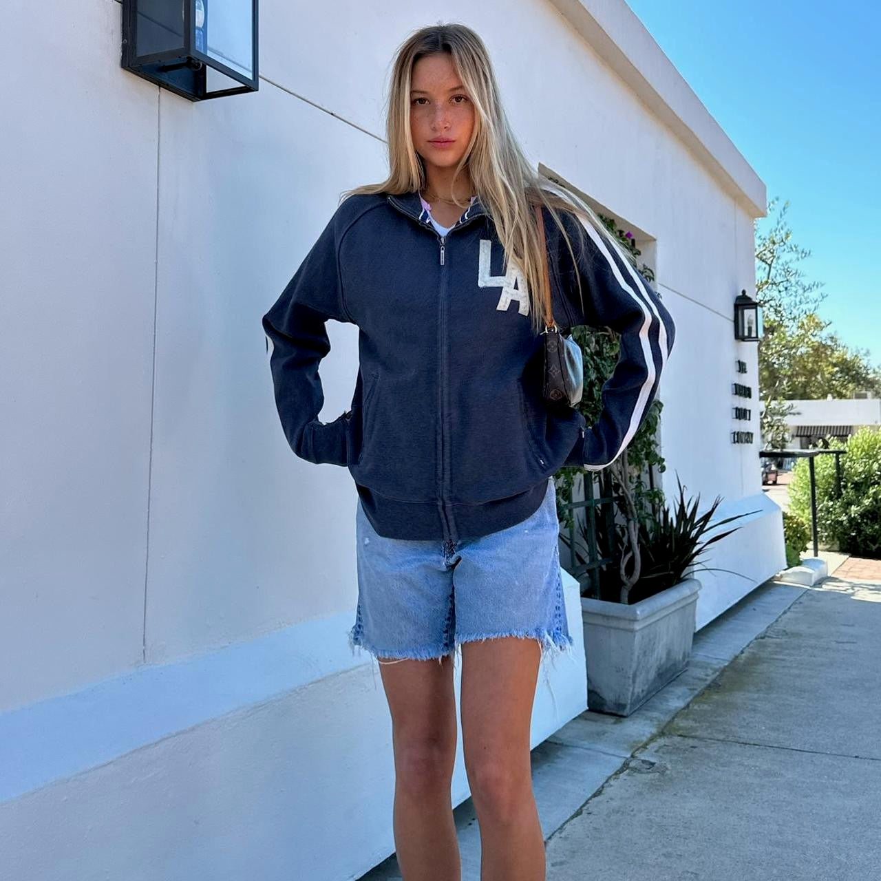 Vintage Los Angeles Surf Club zip up sweater