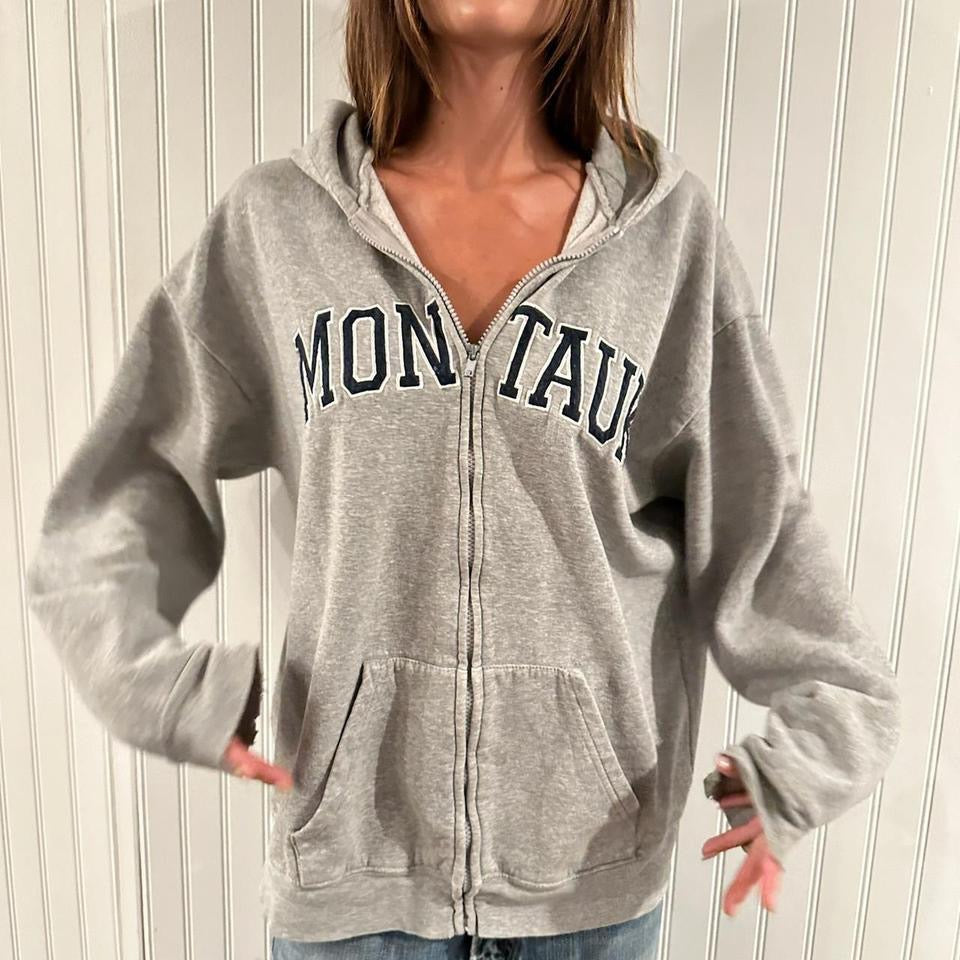 Vintage 90’s Montauk grey hoodie