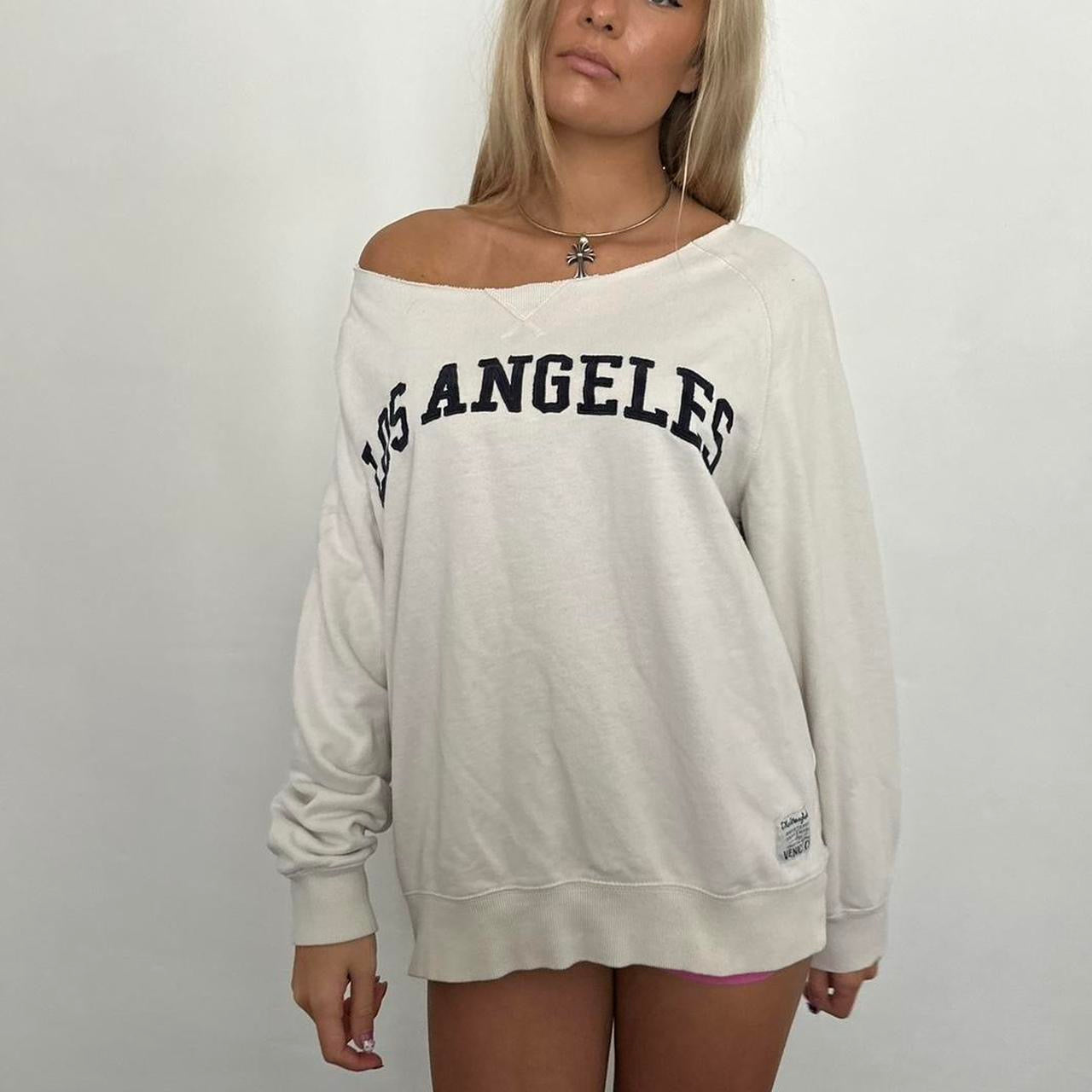 True vintage 90’s Los Angeles white sweatshirt