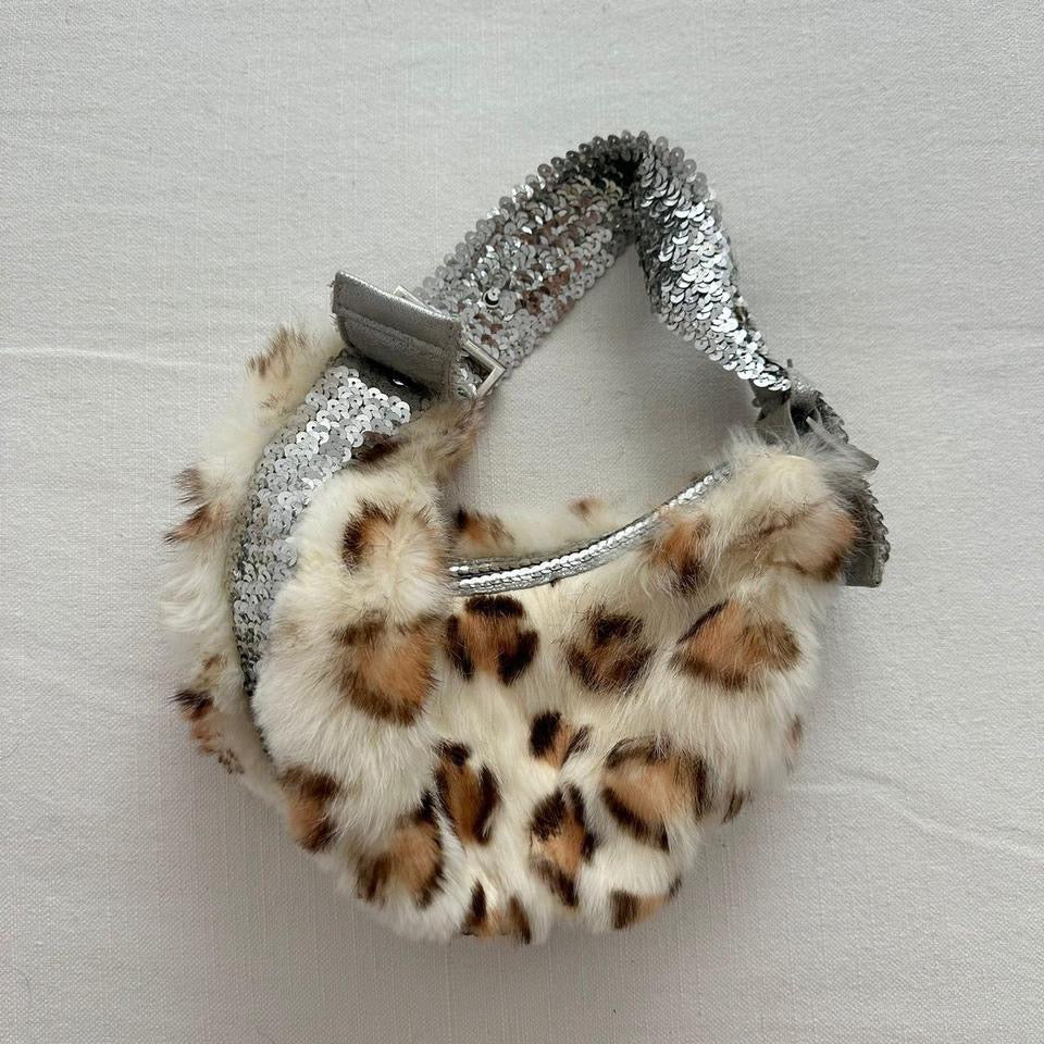 Vintage 90’s leopard print medium shoulder bag