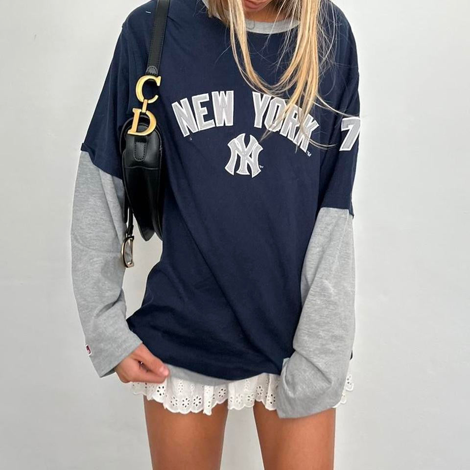 Vintage New York Yankees double layer long sleeve top