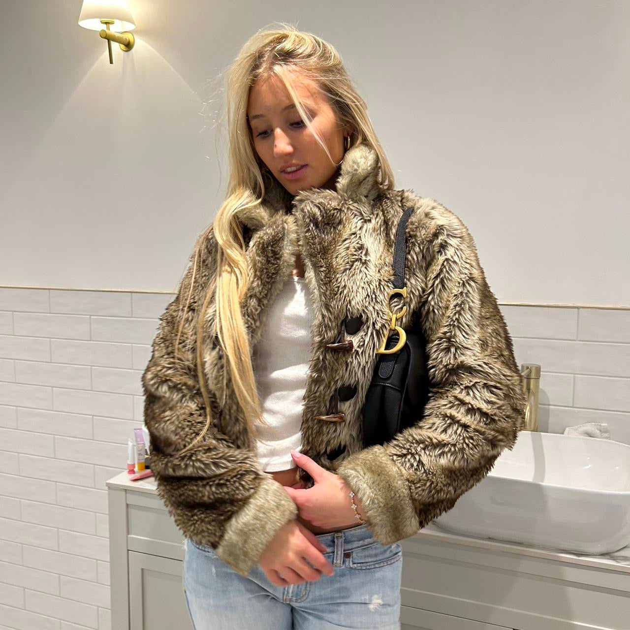 Vintage 2000’s faux fur jacket