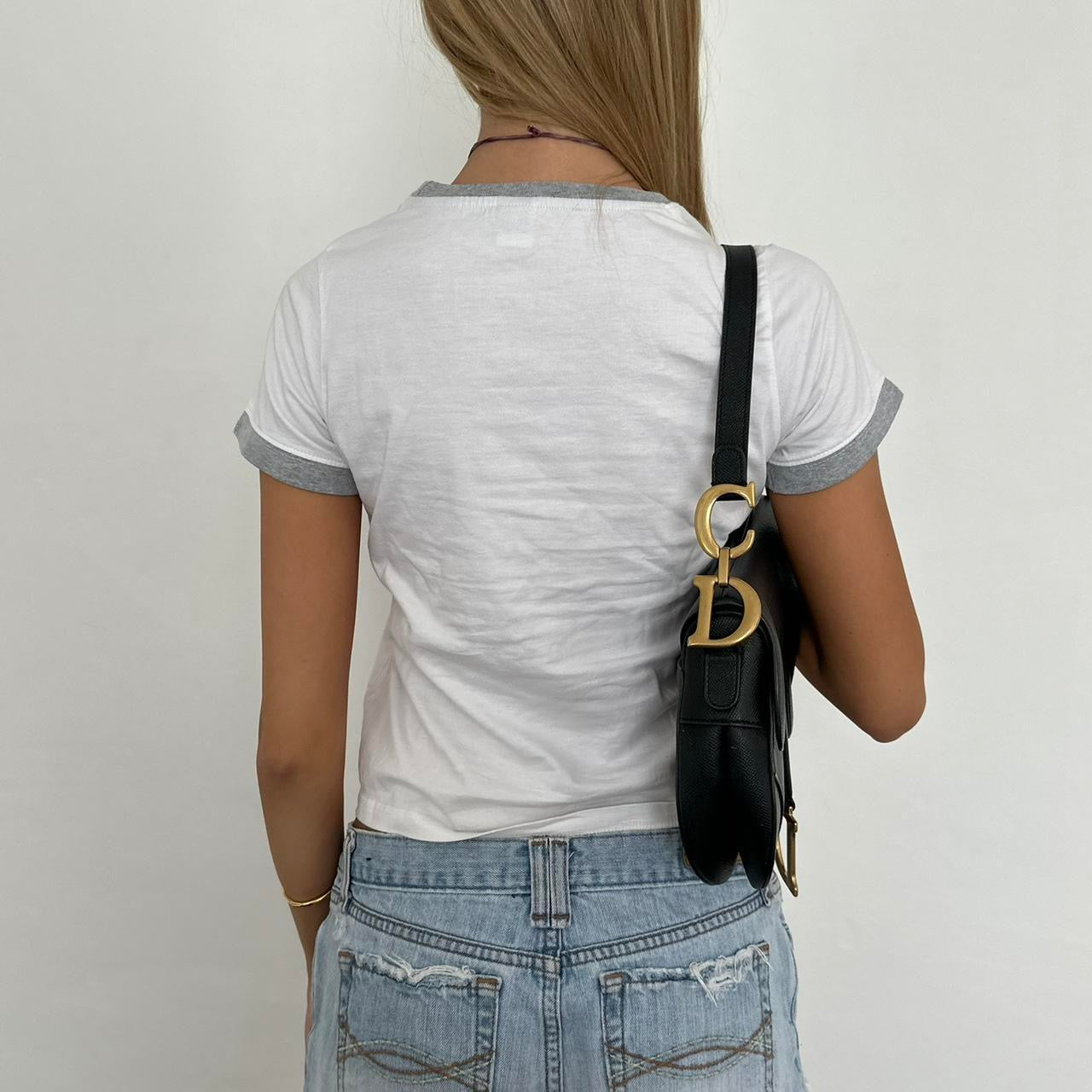 Vintage varsity baby tee