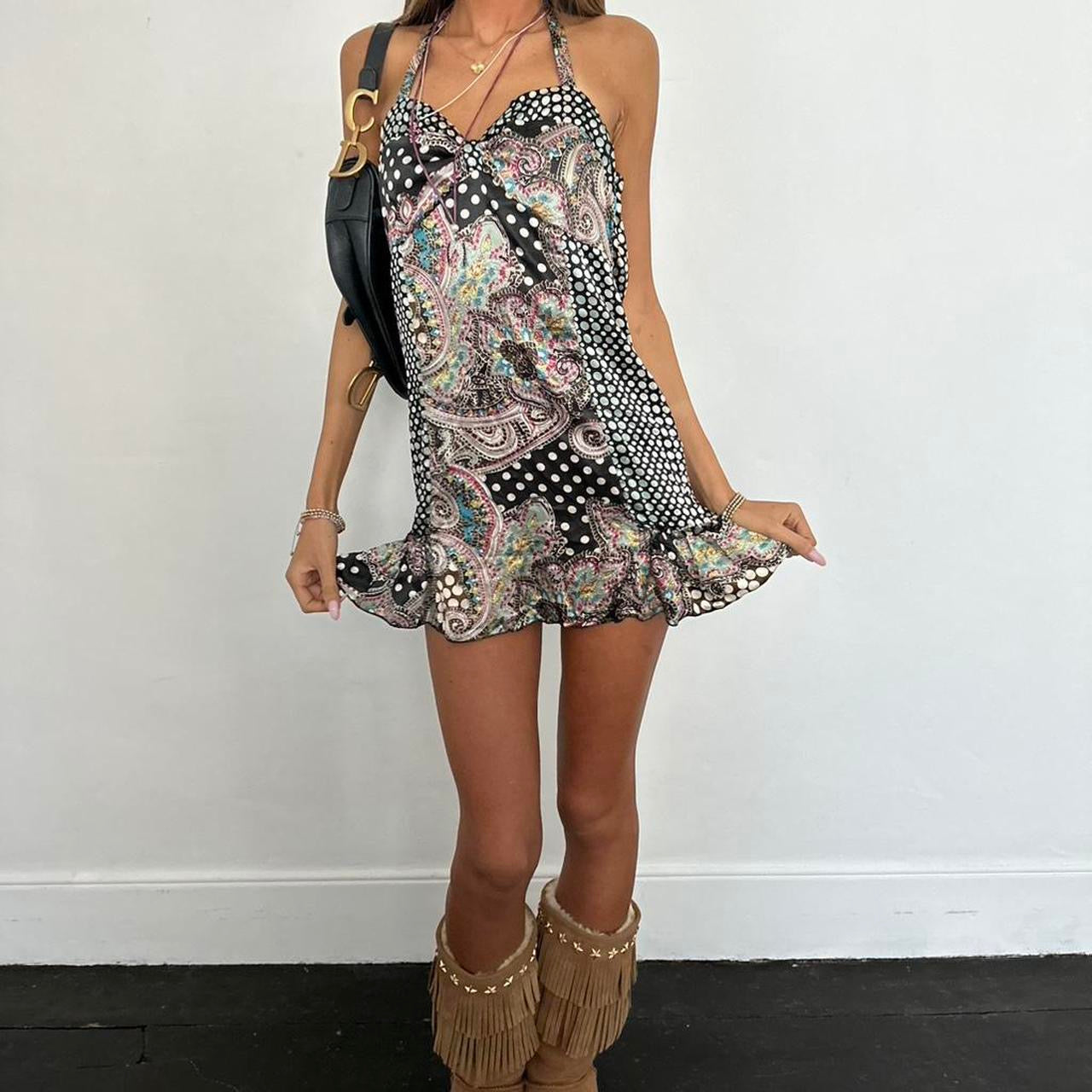 Vintage 2000’s polka dot pattern dress