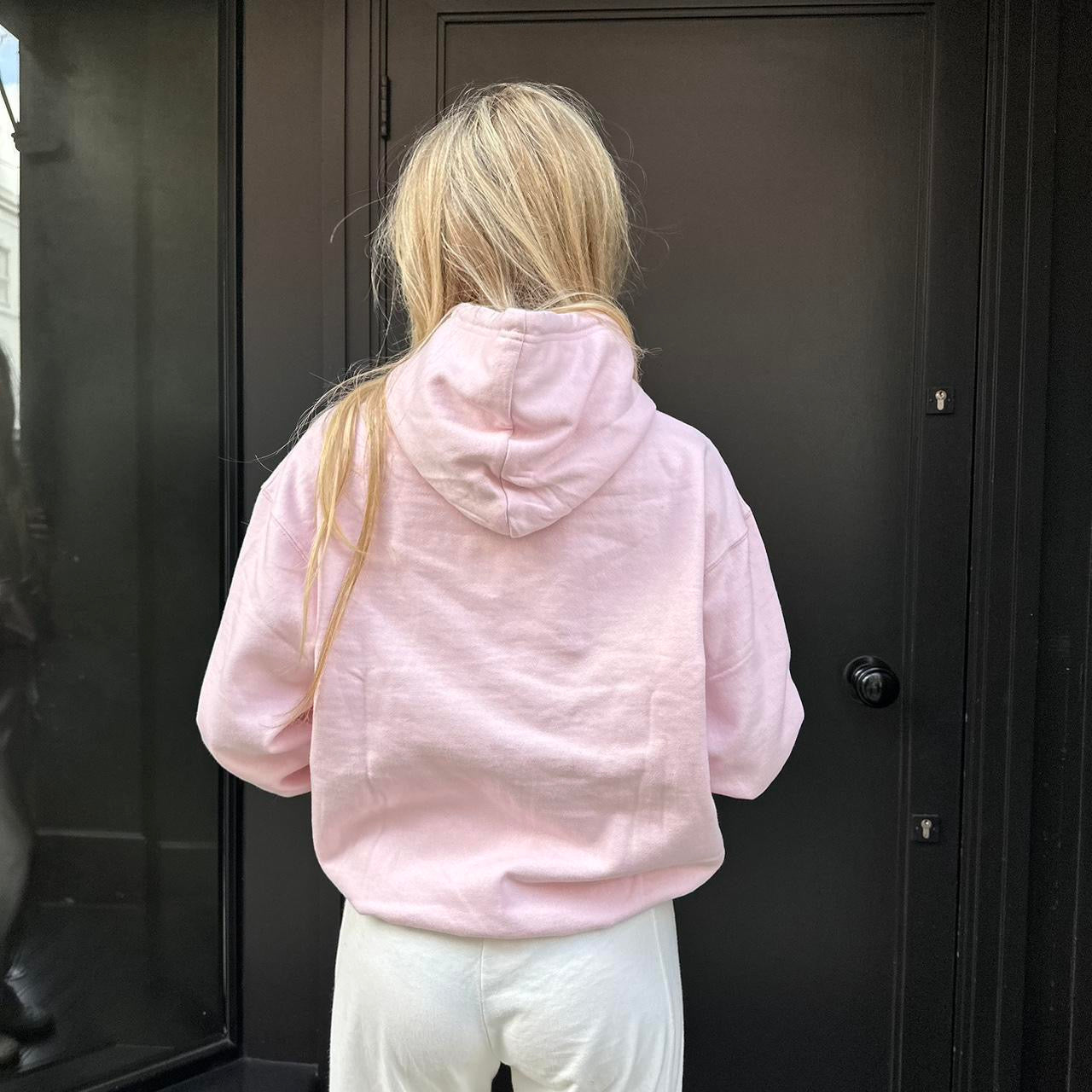 Vintage baby pink New York hoodie