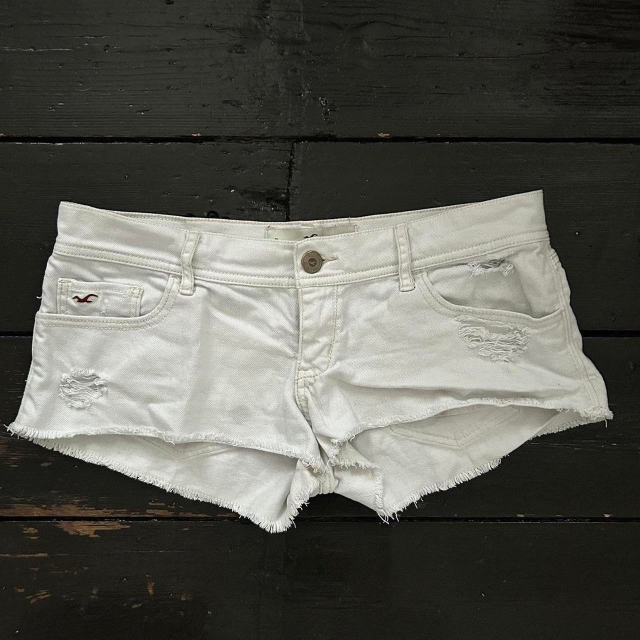 Vintage white hollister denim shorts