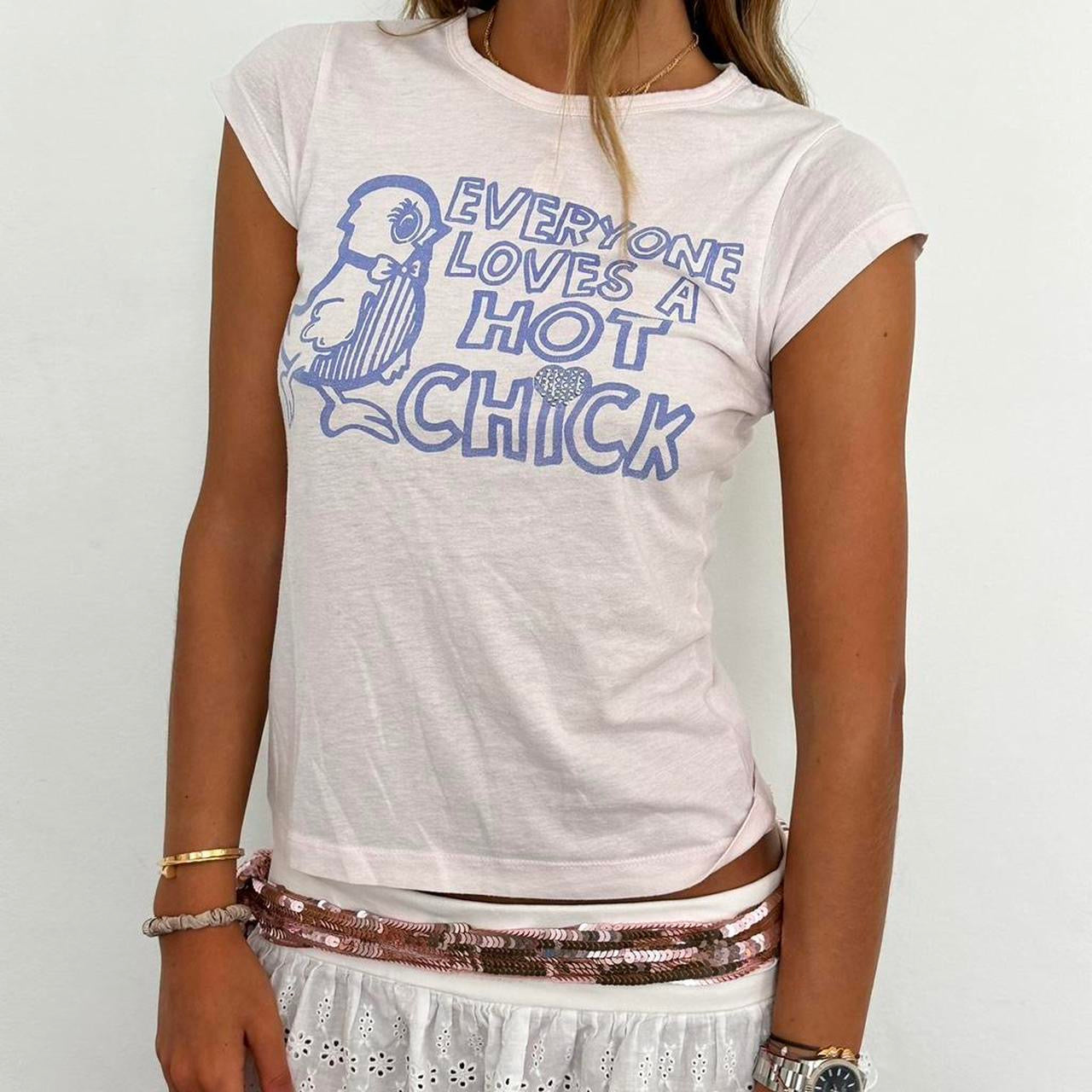 Vintage 00s slogan baby tee