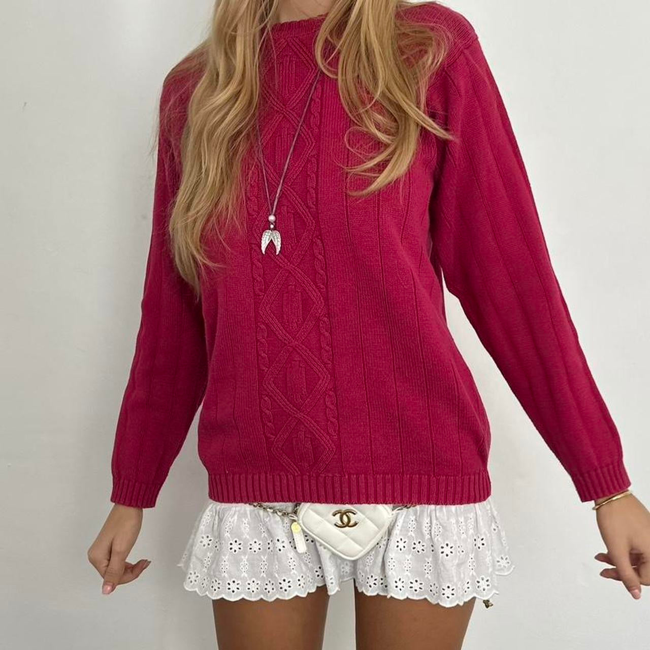 Vintage cable knit sweater