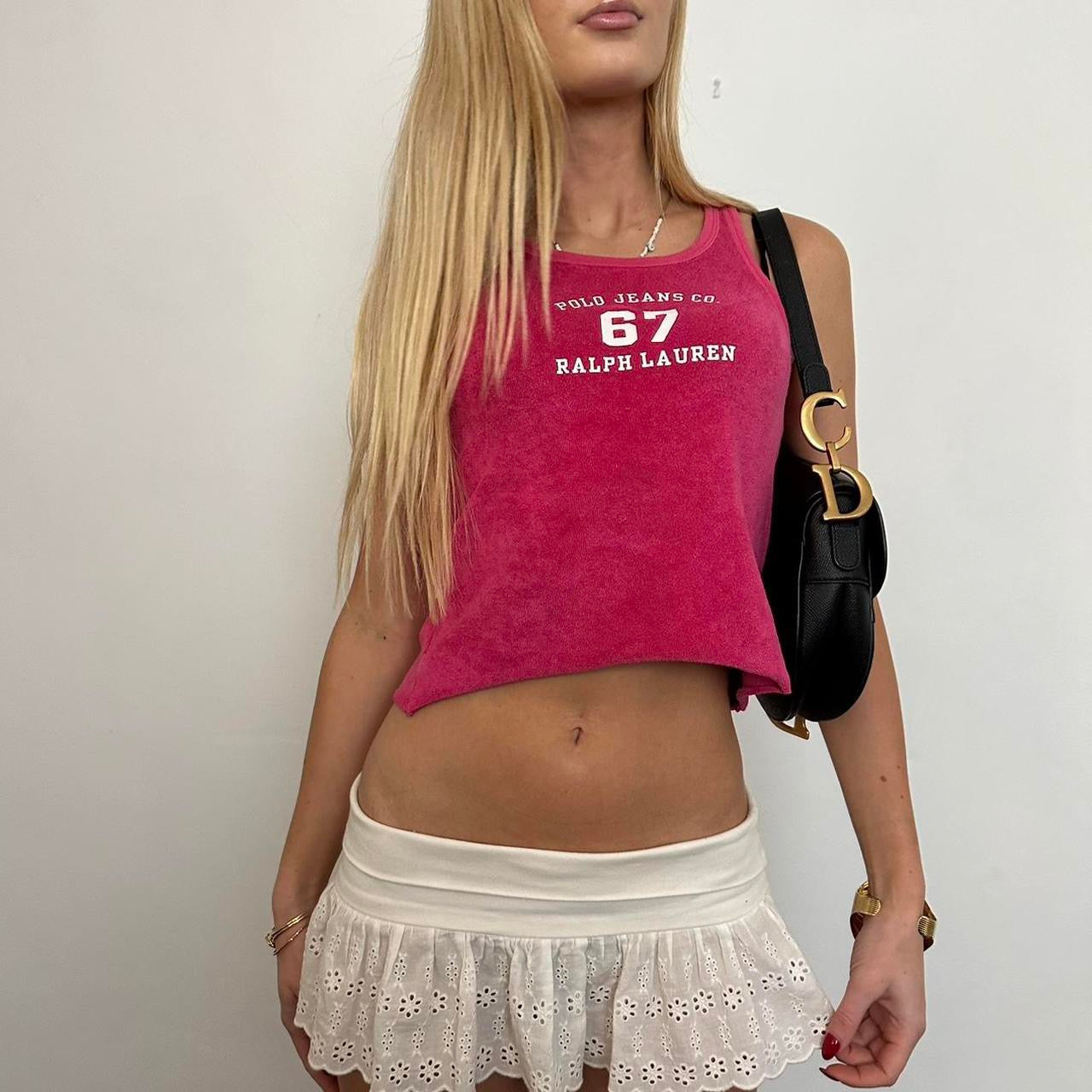 Vintage 90’s Polo Jeans Ralph Lauren pink tank