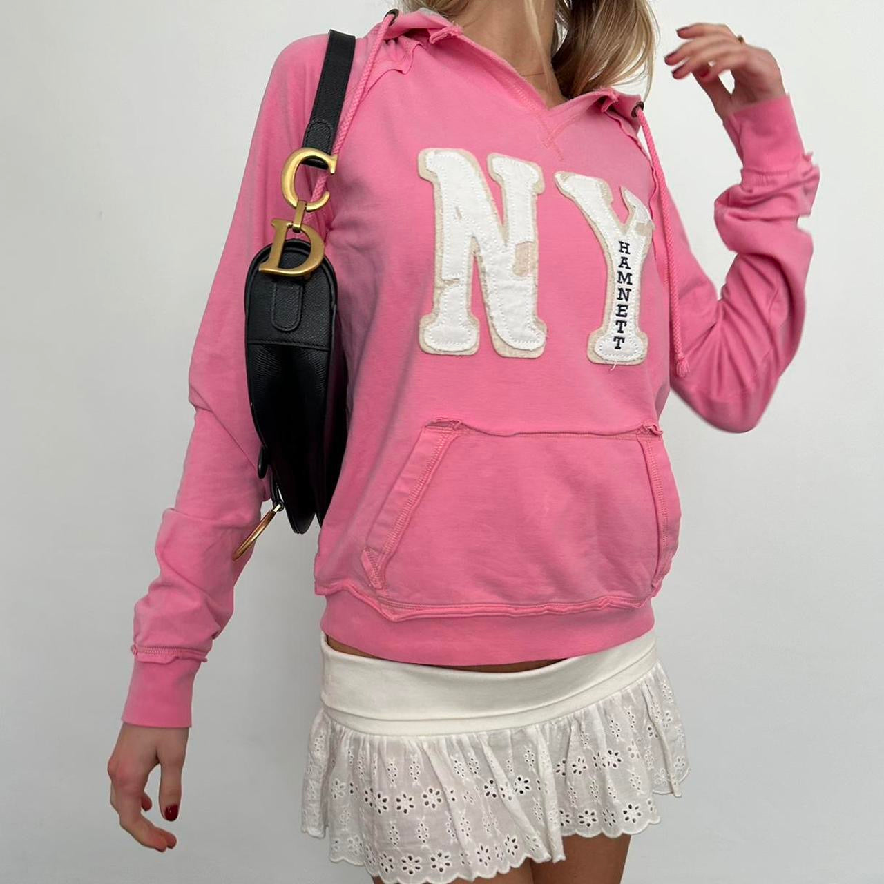 Vintage pink New York hoodie