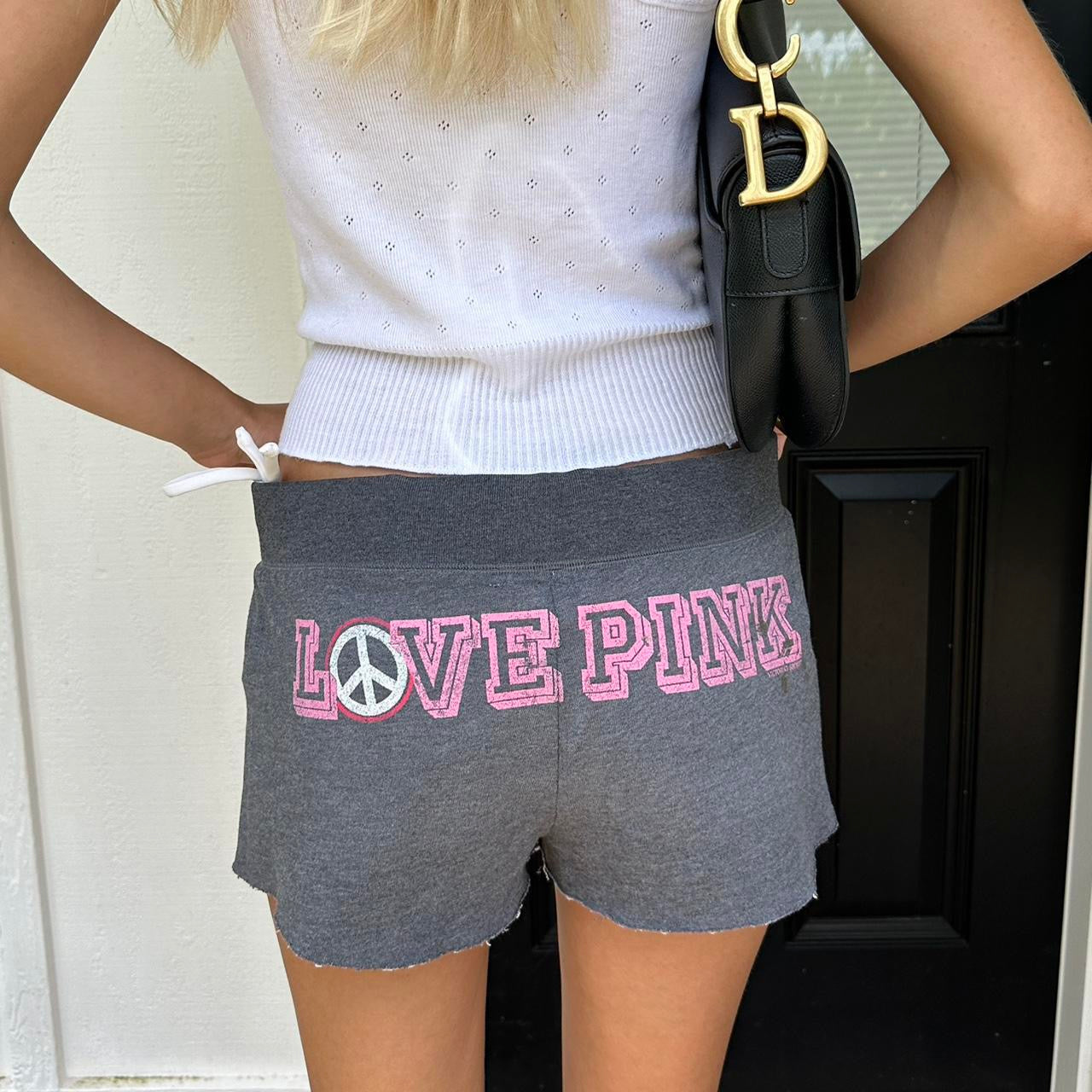 Vintage Victoria’s Secret 2000’s Pink & grey shorts