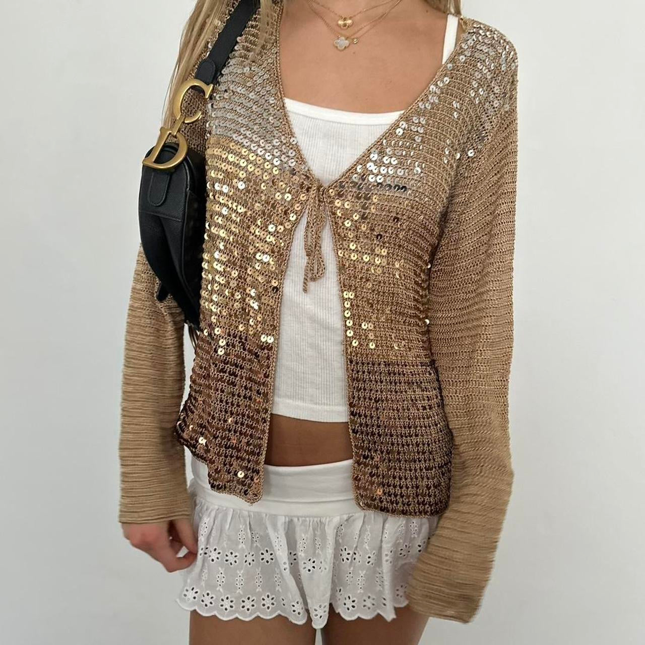 Vintage 90’s sequin cardigan top