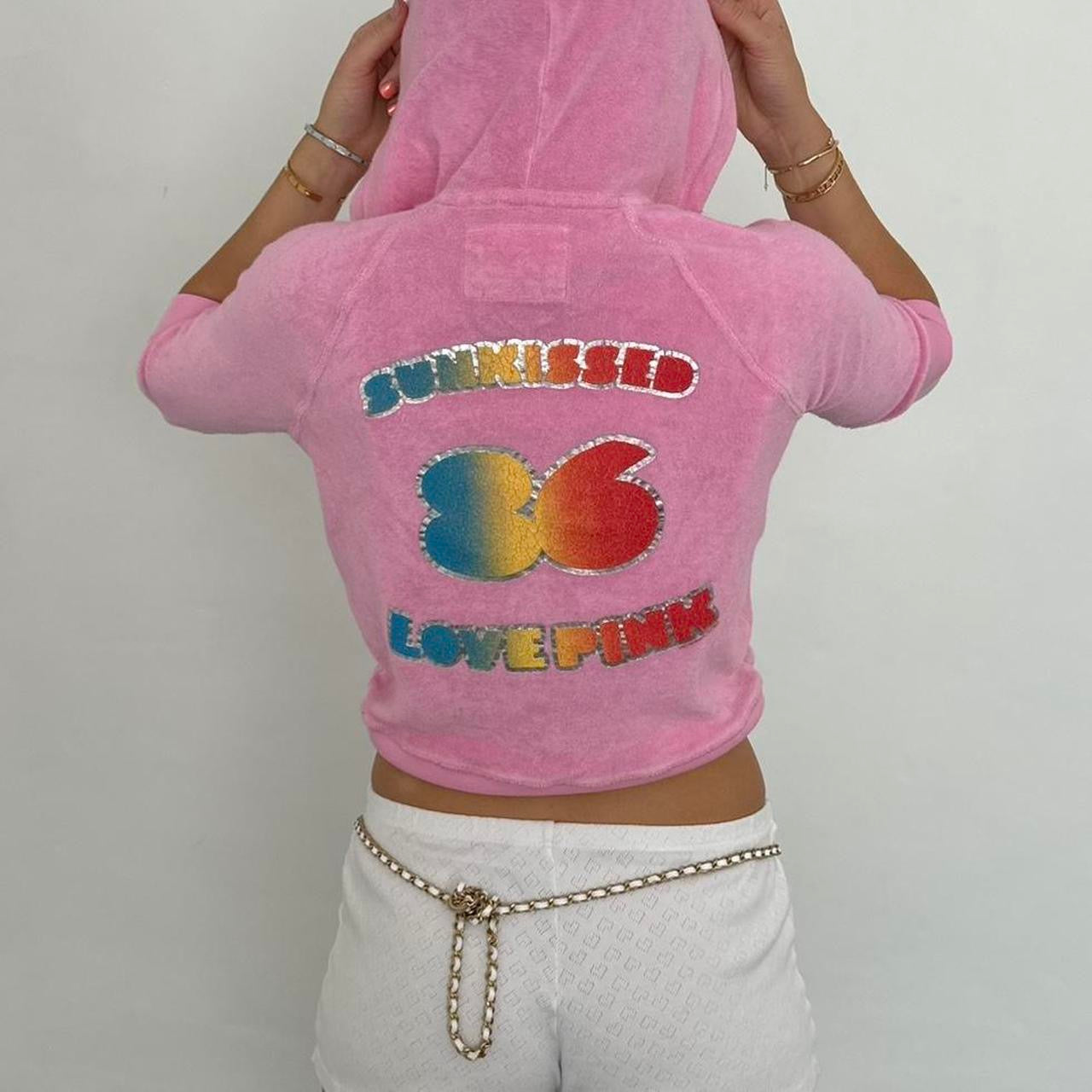 Vintage 2000’s Victoria’s Secret pink ‘Sunkissed’ hoodie top