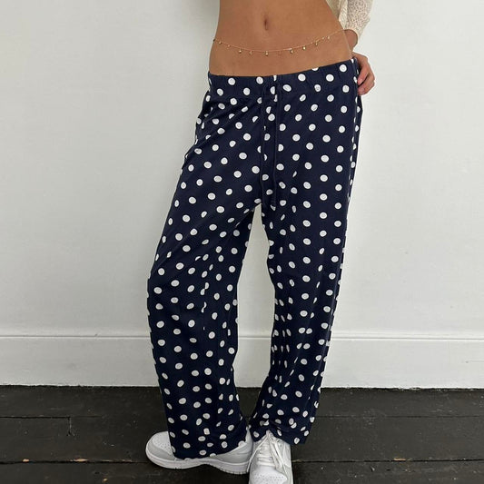 Vintage blue polka dot pants