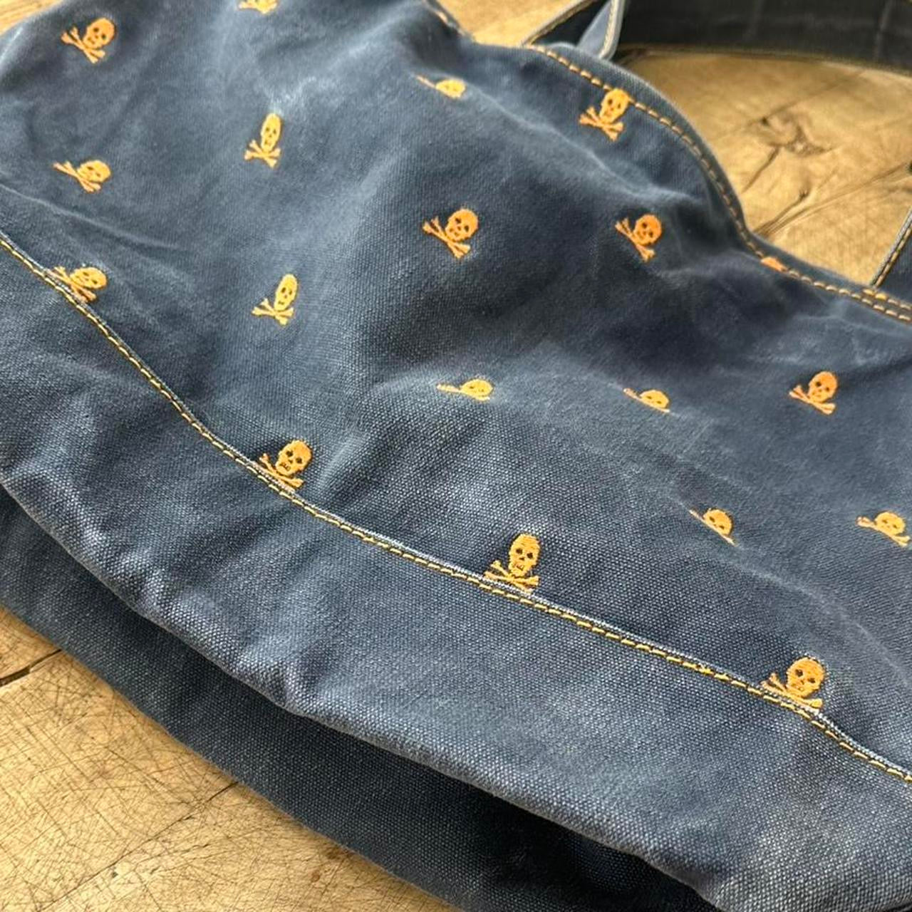 Vintage 00s Ralph Lauren skull tote bag