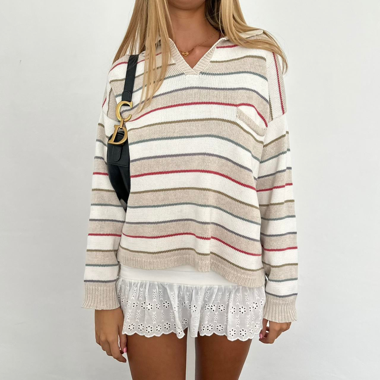 Vintage 2000’s striped knit sweater top