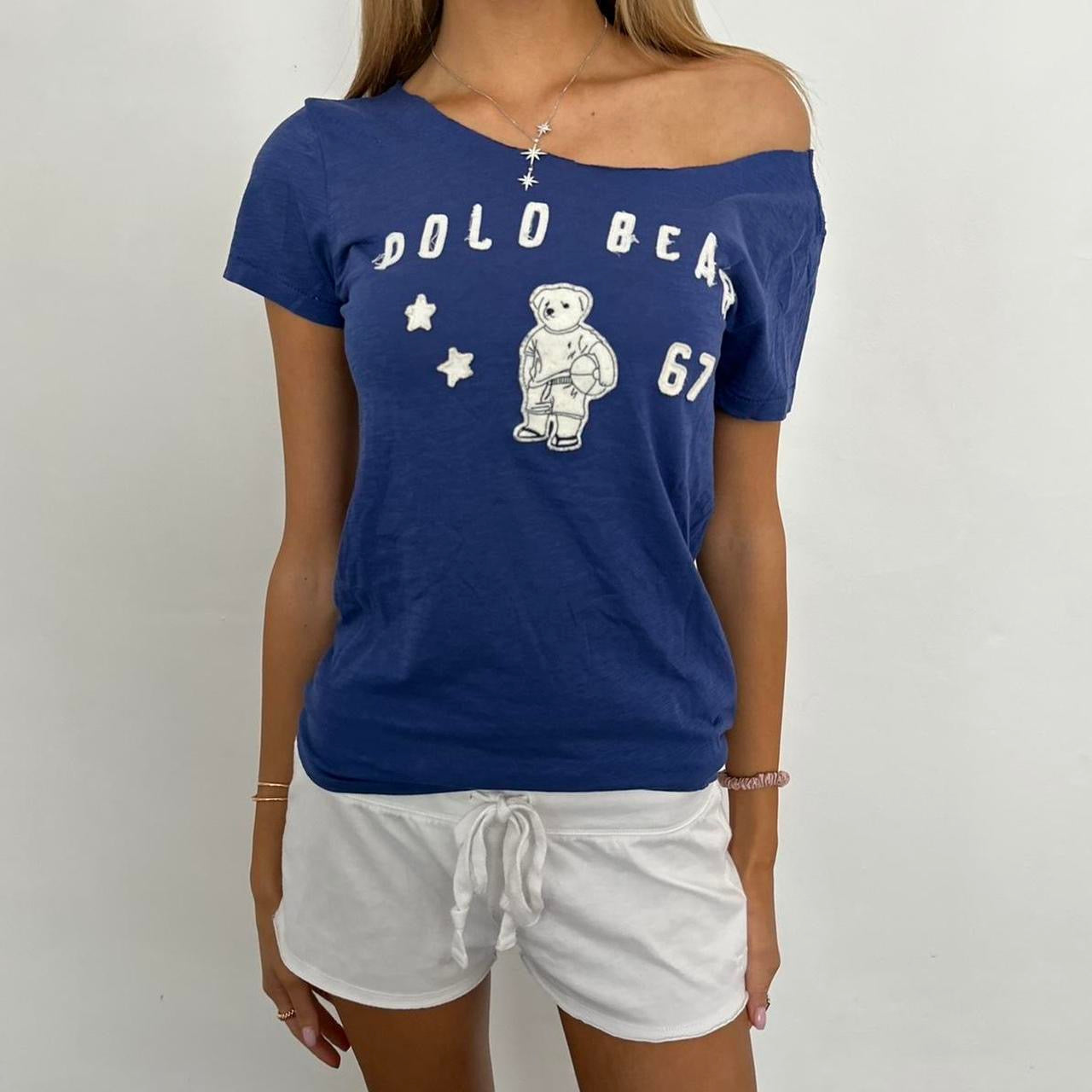 Vintage Ralph Lauren blue bear stars tee