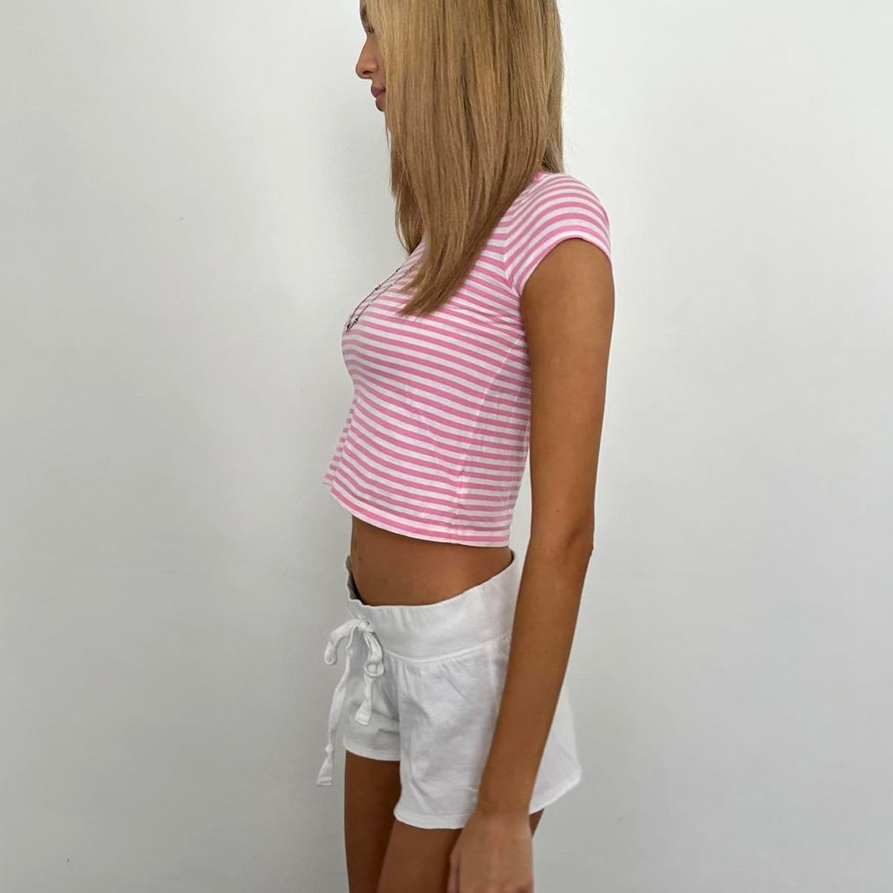 Vintage Ralph Lauren pink striped baby tee